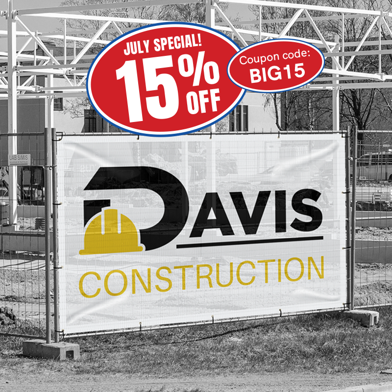 8oz Standard Mesh Banner